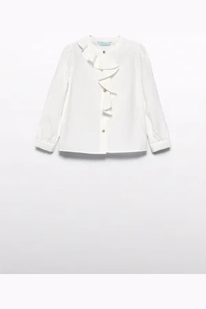 Abel & Lula Meisjes blouse viscose natural