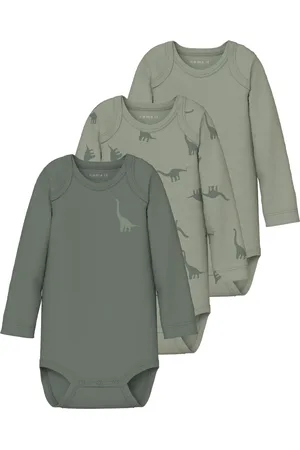 NAME IT Kinder bodysuits jongens nbmbody dino 3-pack