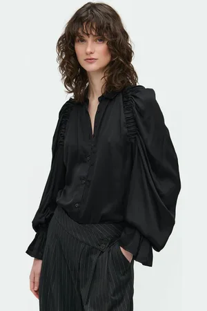 Jane Lushka Su724121 mima blouse technical jersey black