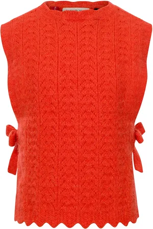 LOOXS Revolution Meisjes gilet gebreid fluo