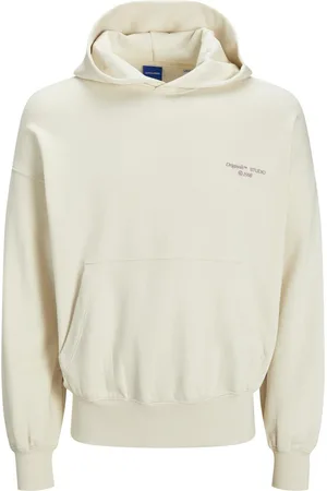 JACK & JONES Jornoho back graphic sweat hood off-white