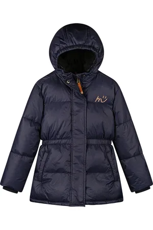 Moodstreet Meisjes winterjas lang luna navy