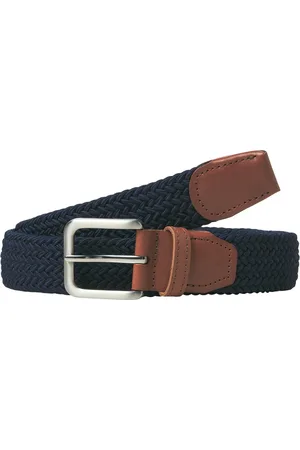 JACK & JONES Heren riem jacspring gevlochten donker