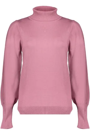 Geisha 44566-14 421 pullover col pleated shoulders old pink