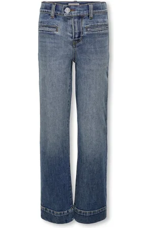 ONLY Kogjuicy front pocket wide leg dnm blue denim