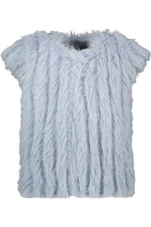 Like Flo Meisjes bodywarmer fur doutze lt denim