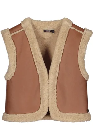 Like Flo Meisjes reversibel gilet teddy dewi