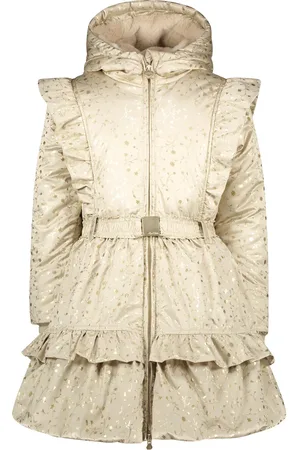Le Chic Meisjes winterjas ballonzoom aop bantalle pearled