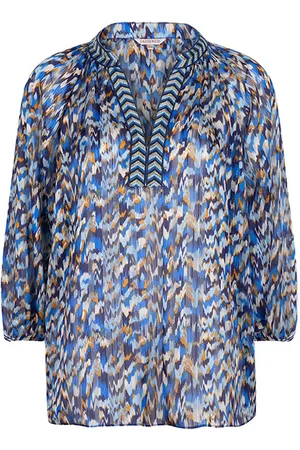 Red Button Esqualo blouse f24-10524 print