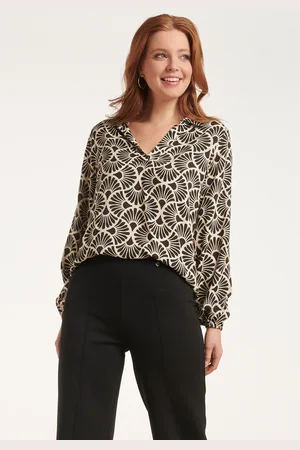 Smashed Lemon 24534 grafisch bedrukte top |