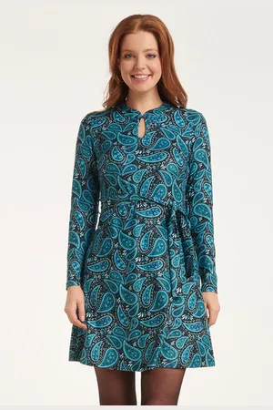 Smashed Lemon 24512 paisley bedrukte korte jurk |