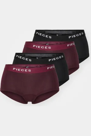 Pieces® Pclogo lady 4 pack solid noos bc