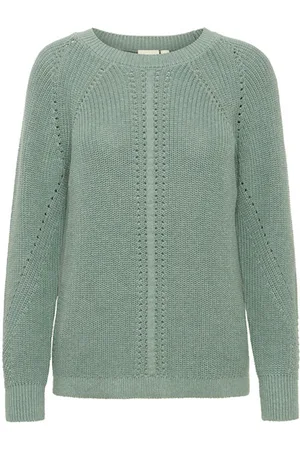 FRANSA Trui 20614489 green bay melange