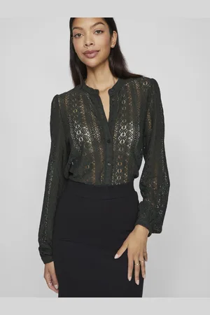 VILA Vichikka lace l/s shirt- noos