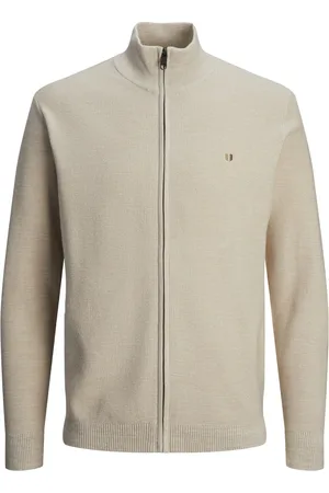 JACK & JONES Jprblurony knit cardigan ln zand