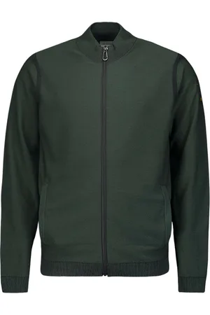 No Excess Cardigan 2 coloured melange dark green
