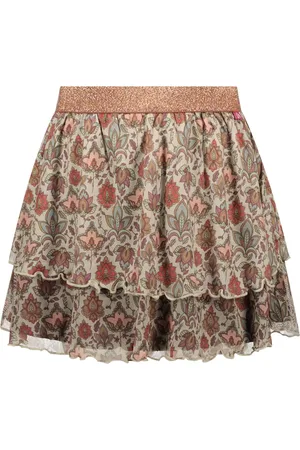 MAYCE Meisjes rok mesh paisley