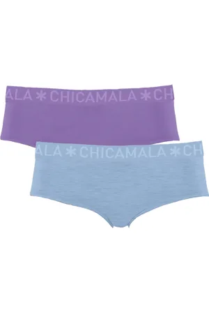 Muchachomalo Meisjes 2-pack hipster effen