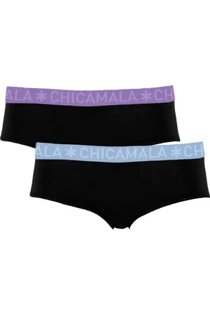 Muchachomalo Meisjes 2-pack hipster effen