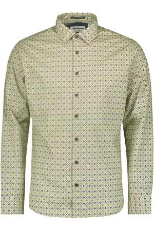 No Excess Shirt stretch allover printed smoke