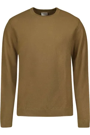 No Excess Pullover crewneck solid jacquard