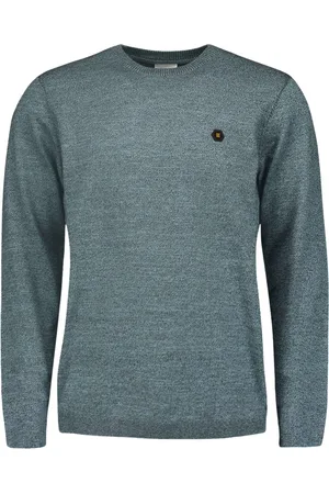 No Excess Pullover crewneck 2 coloured melang cloud