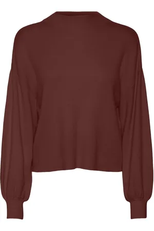 VERO MODA Vmnancy ls funnelnk pullover ga bordeaux