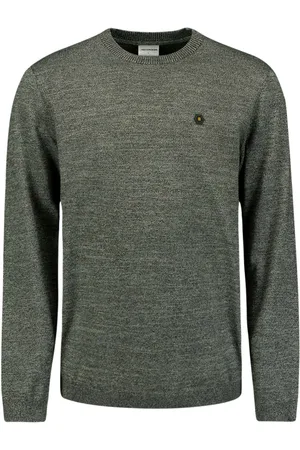 No Excess Pullover crewneck 2 coloured melang smoke