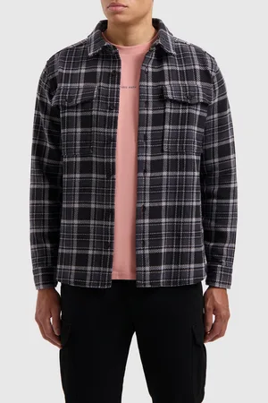 Pure Path Heavy twill checked shirt