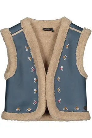 Like Flo Meisjes gilet teddy embroidery dewi