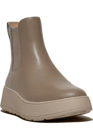 FitFlop F-mode leather flatform chelsea boots