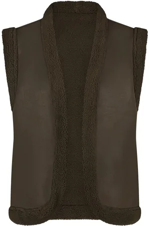 NUKUS Elise gilet donker