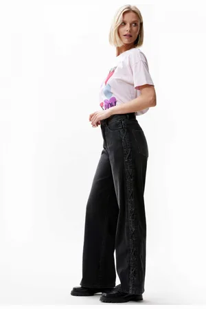 Catwalk Junkie Jeans loose met veter detail
