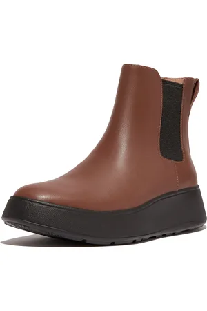 FitFlop F-mode leather flatform chelsea boots