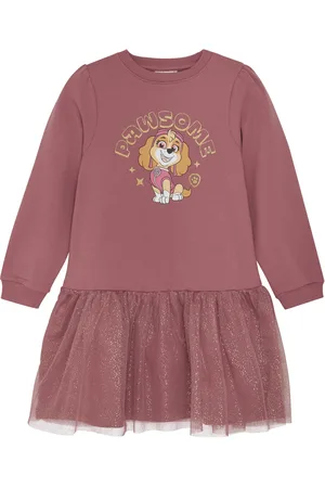 Minymo Meisjes sweat jurk deco