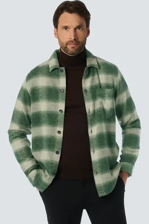 No Excess Heren overshirt 25430924 052 dark green