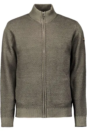 No Excess Cardigan 2 coloured melange stone