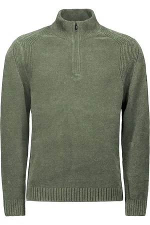 No Excess Pullover half zipper chenille smoke