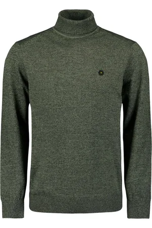 No Excess Pullover rollneck 2 coloured melang smoke