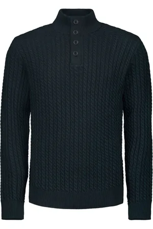 No Excess Pullover half zipper and button sol night