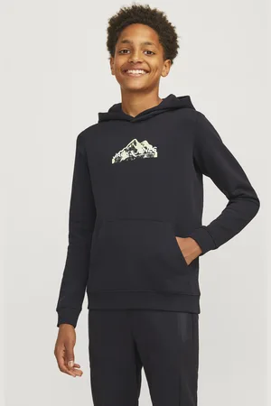 JACK & JONES Jcomountain logo sweat hood sn jnr