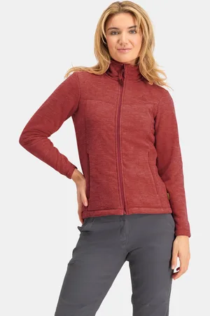 Nomad Fleece vest dames | mineral red