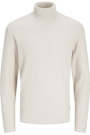 JACK & JONES Jjecooper knit roll neck beige