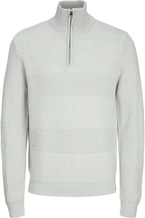 JACK & JONES Jjhugo knit half zip licht