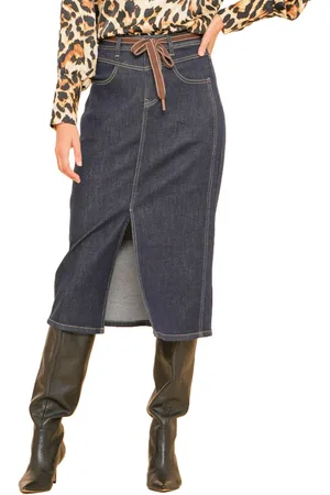 Geisha Skirt dark blue denim