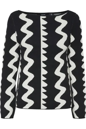 VERO MODA Vmbronze art ls boatneck pullover dessin