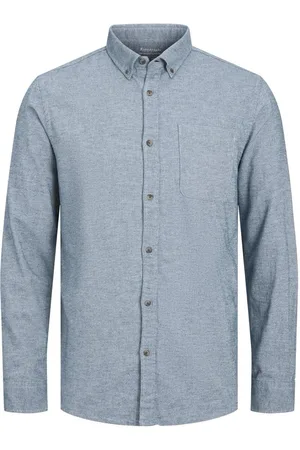 JACK & JONES Jjeclassic melange shirt ls sn blue denim