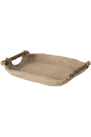 J-line Plateau chad papier mache 32x25x5cm