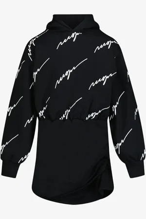 Msgm Meisjes jurk wit logo