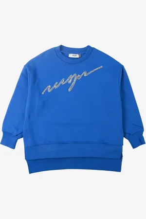 Msgm Meisjes jurk strass logo